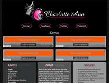 Tablet Screenshot of charlotte-ann.com